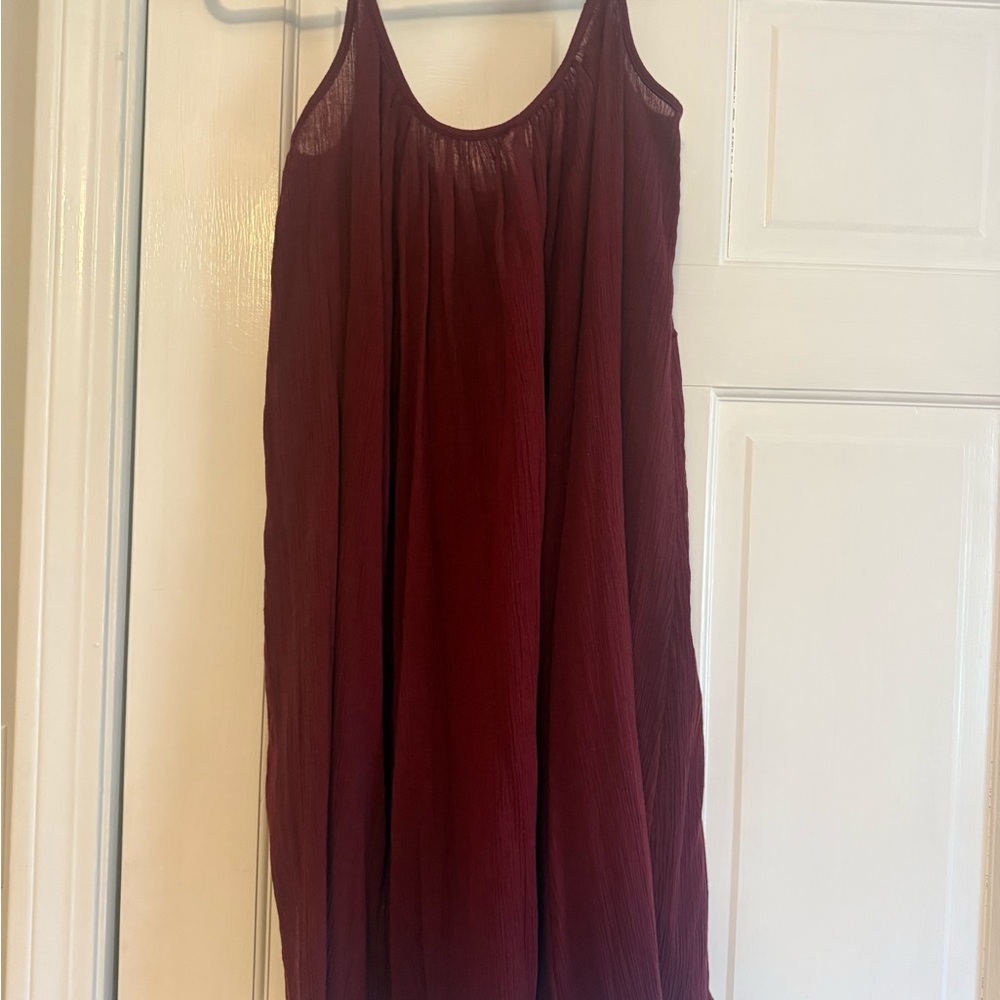 Elegant Burgundy Dress